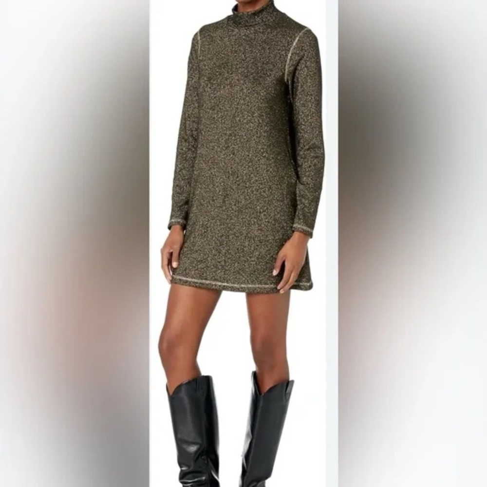 Michael Stars Olivia Sparkle Mockneck Dress